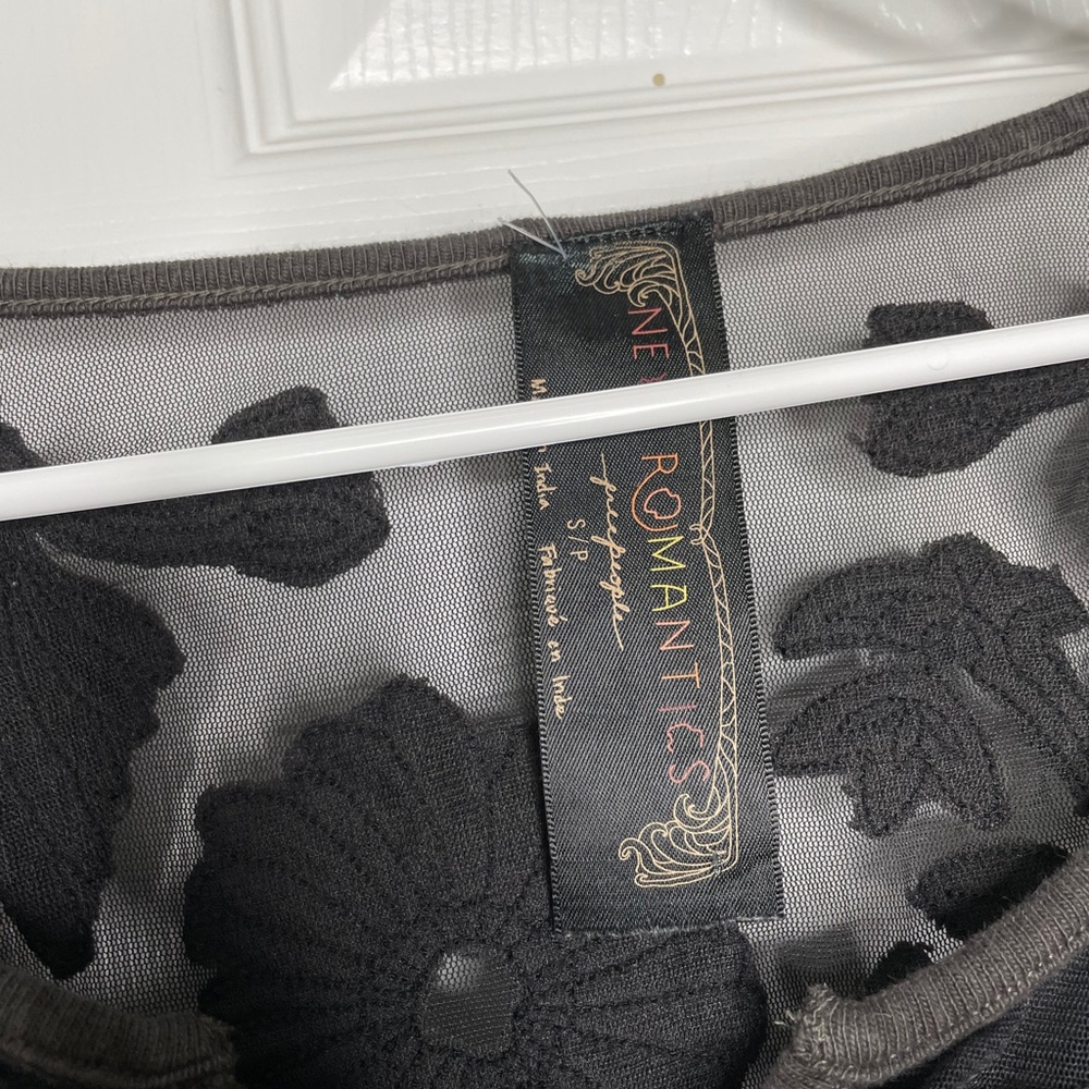 Free People New Romantics lace long sleeve tee - Picture 2 of 6